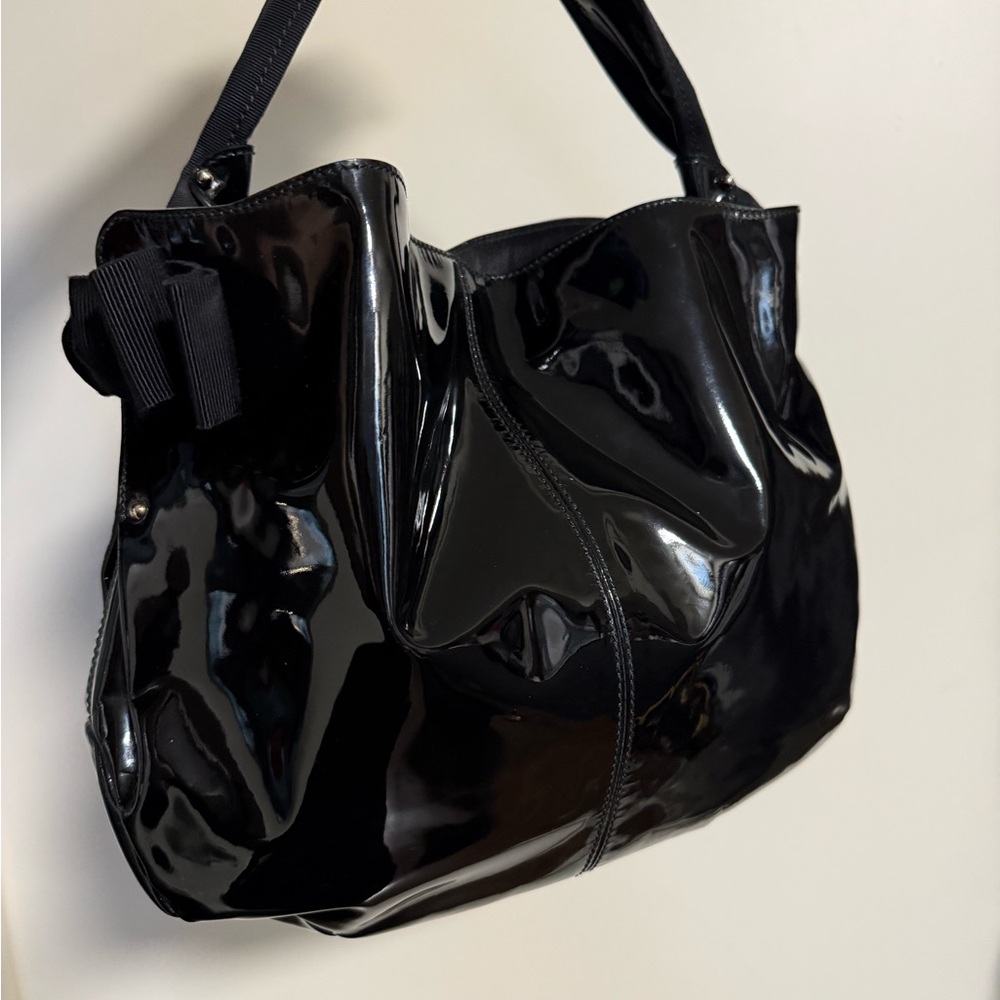 Salvatore Ferragamo Patent Shoulder Bag